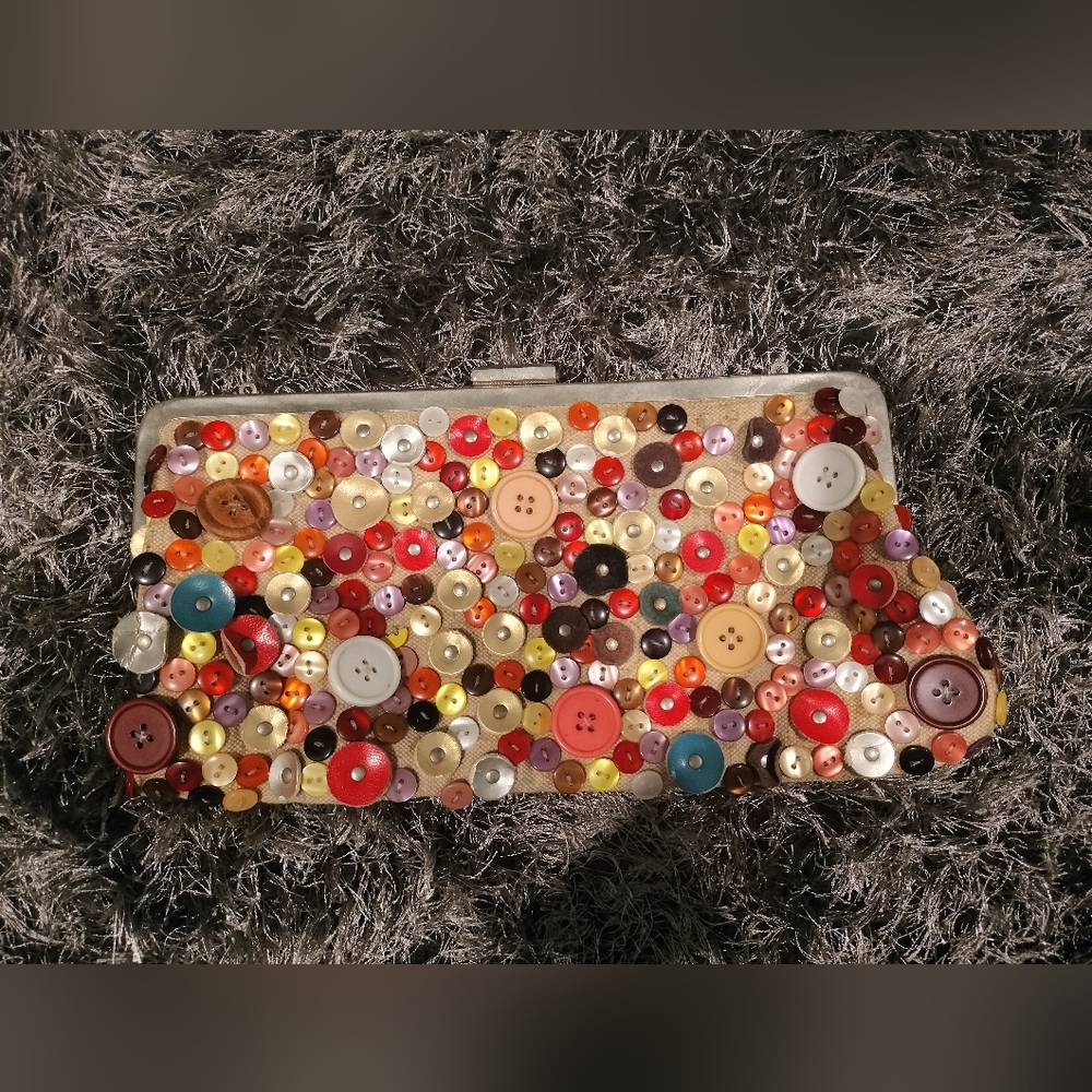 Aldo Button Clutch Purse
